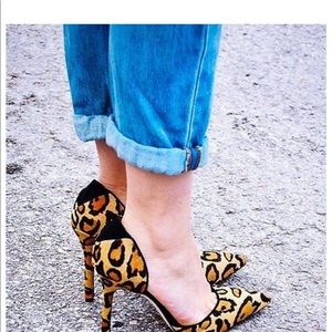 Sam Edelman Leopard Pumps with 4 1/2 inch heels
